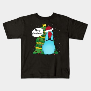 Merry christmas - blue alexandrine Kids T-Shirt